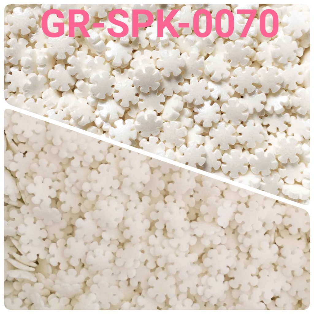 

SPK-0070 Sprinkles sprinkle sprinkel 1kg 1 kg snowflake bunga putih yamama baking grosir murah sprinkles cake dekorasi mutiara trimit decoration story sprinklestory sprinklesstory sprinkle story yamama baking