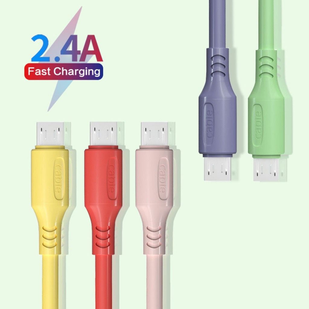 Kabel data vibox Macaron CAB-100 original Makaron 100cm 2.4A FAST CHARGING MICRO IPH TYPE-C