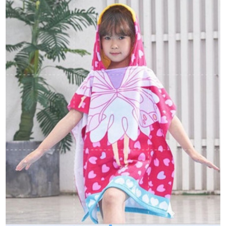 Handuk Ponco Anak/Handuk karakter murah/Towel Hoodie / Handuk Anak