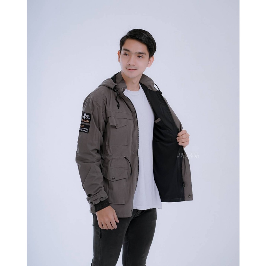 THE BOJIEL TERLARIS Jaket Parka Kanvas Premium - Jaket Pria Parka Hoodie