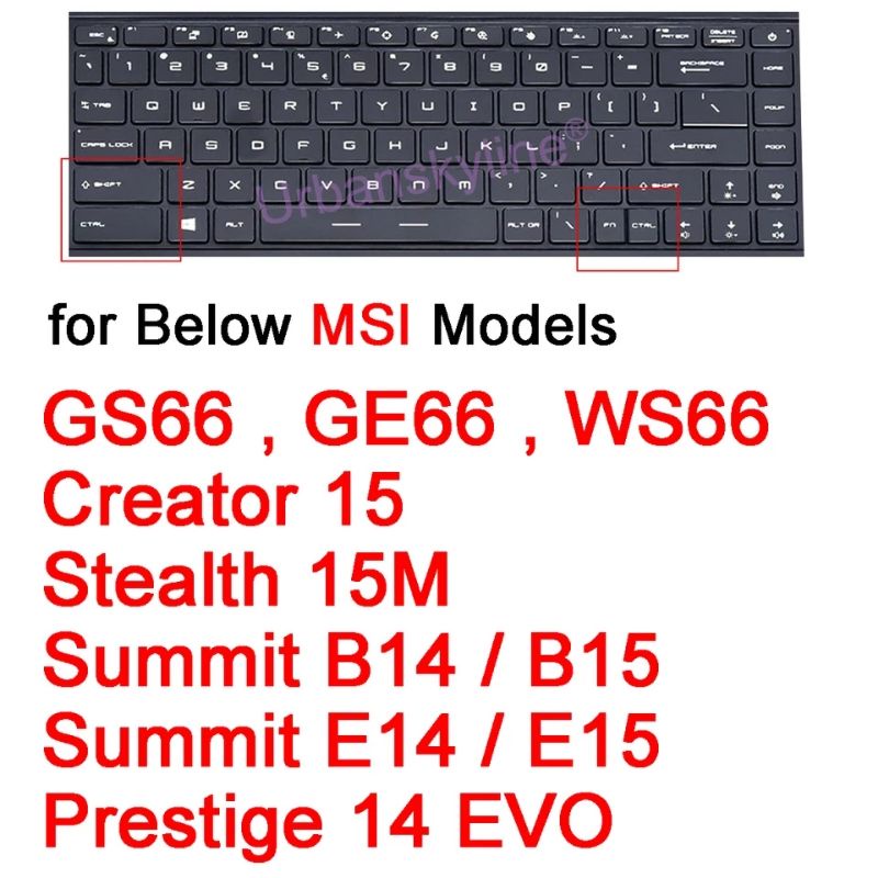 Keyboard Protector MSI Modern 14 B10RBSW GE66 GS66