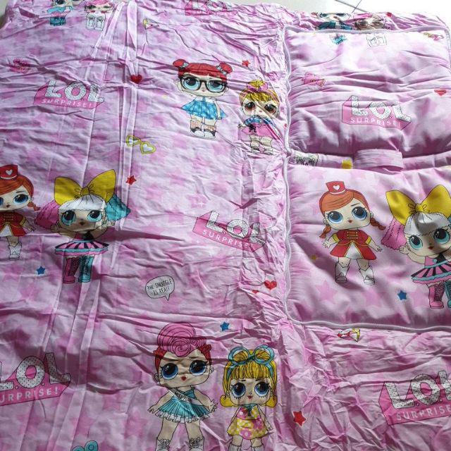 Bantal Selimut / Balmut Mini Karakter Kain Cvc
