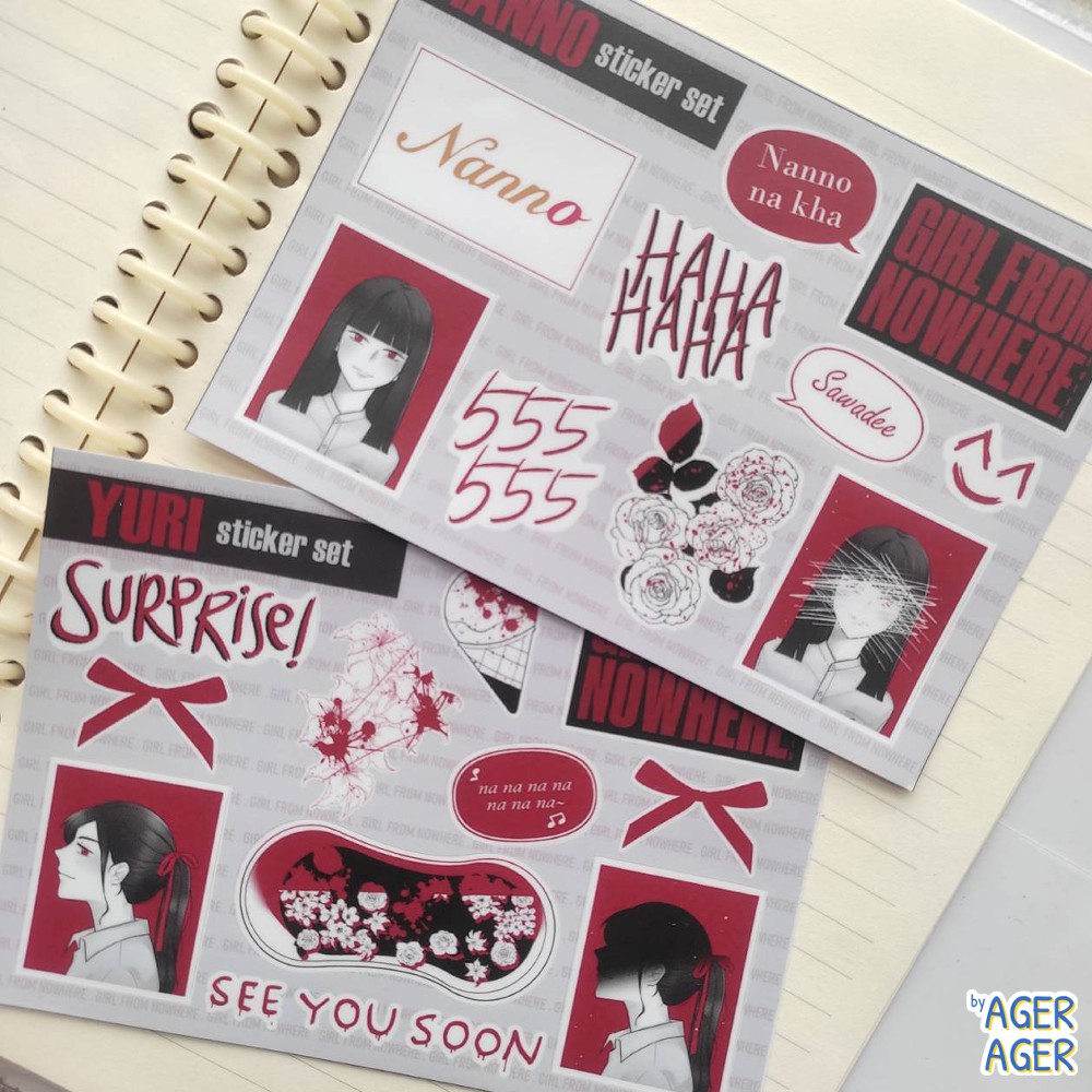 Sticker Set [ NANNO / YURI - Girl From Nowhere ]