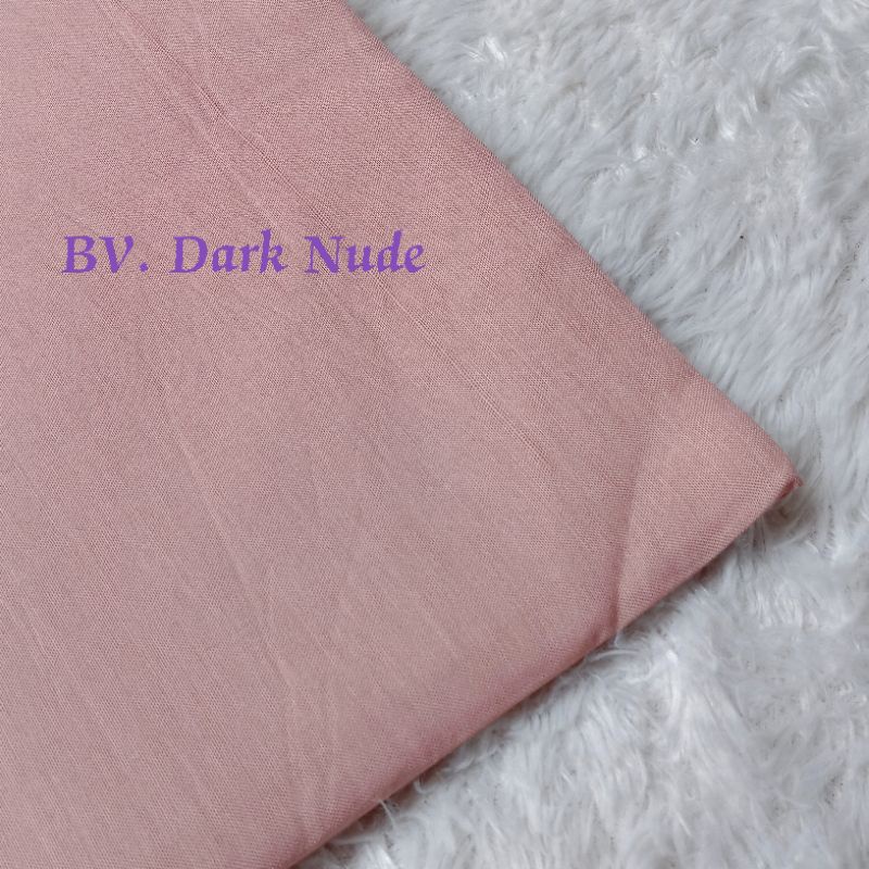 jilbab umama basic voal part 2/segi empat umama basic voal-Dark nude