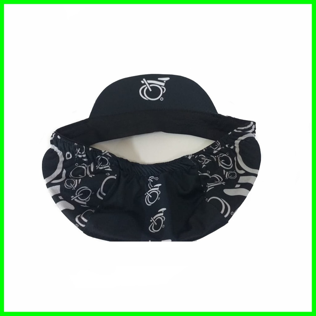 Topi Sepeda / Topi Gowes / Cycling Cup Hitam / Topi Sepeda Brompton