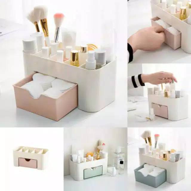 WJ010 Rak Mini Kosmetik Kotak Serbaguna Storage Alat Make Up Keranjang Box Organizer