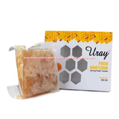 Uray Comb Honey 250gr Honey Comb Madu Sarang Madu 250 gram Pakai Box Urai Combs