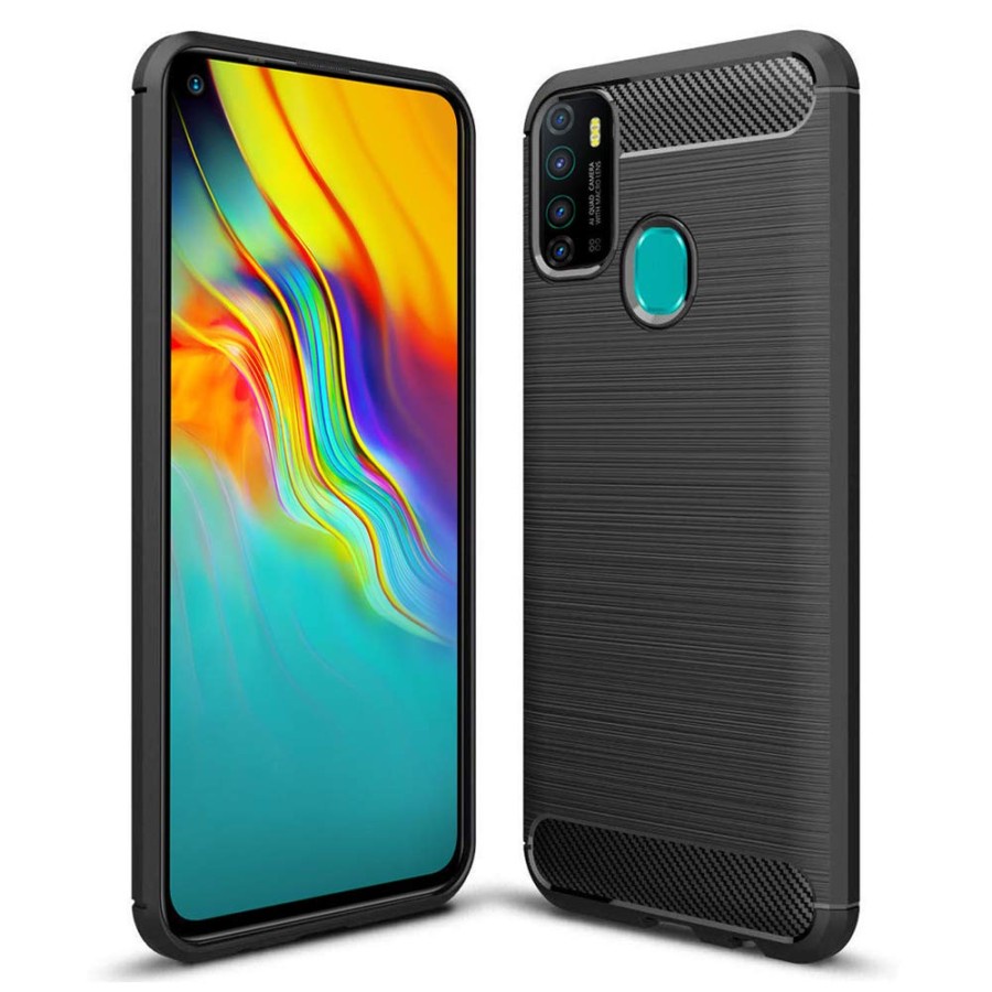 CASE SLIM FIT CARBON IPAKY INFINIX NOTE 7 LITE SOFTCASE - FA