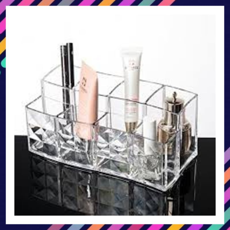 KOTAK PENYIMPANAN MAKE UP TEMPAT MAKE UP WADAH MAKEUP ACRYLIC RAK MAKE UP ORGANIZER Y1037