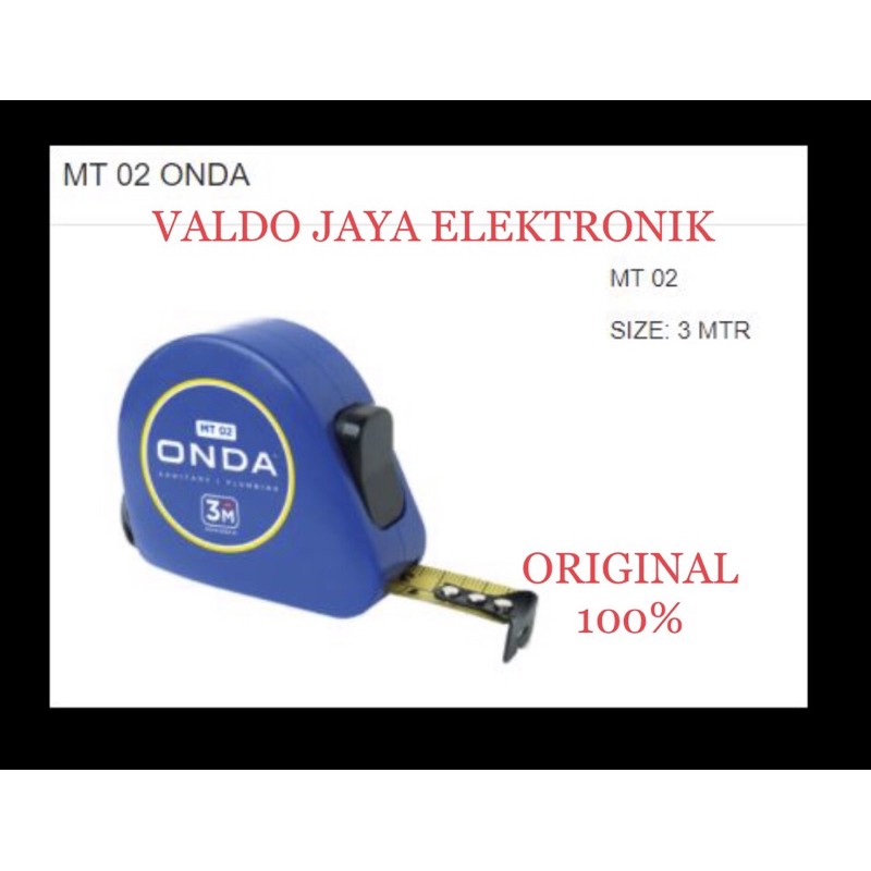 ONDA Meteran 3Meter MT-02 Meteran ONDA MT02 MT 02 Alat Ukur ONDA