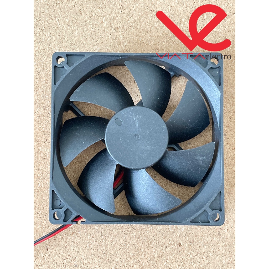 FAN DC 12V 9cm BRUSHLESS FAN KIPAS DC 9x9cm TEBAL COOLING EXHAUST 9cm KIPAS PENDINGIN 90mm 9 x 9cm 0.25A