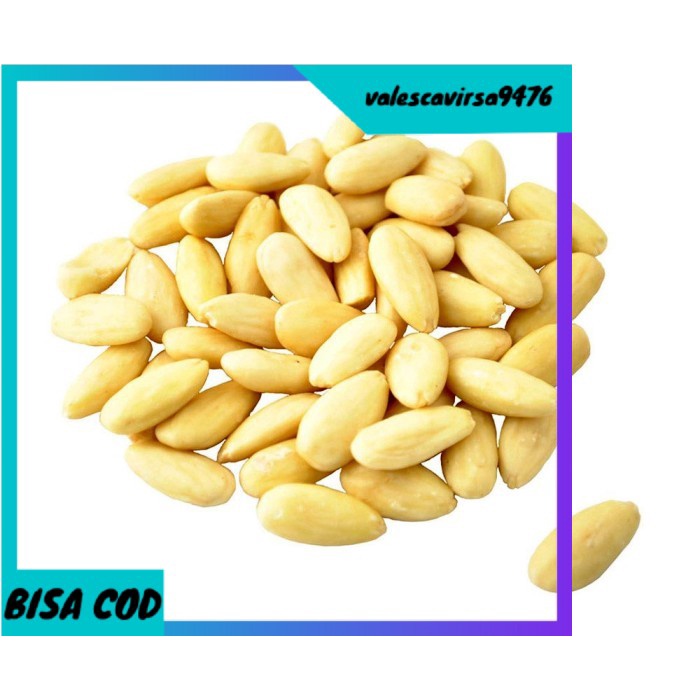 

⭐BISA COD⭐ Kacang Almond Kupas Mentah 1Kg