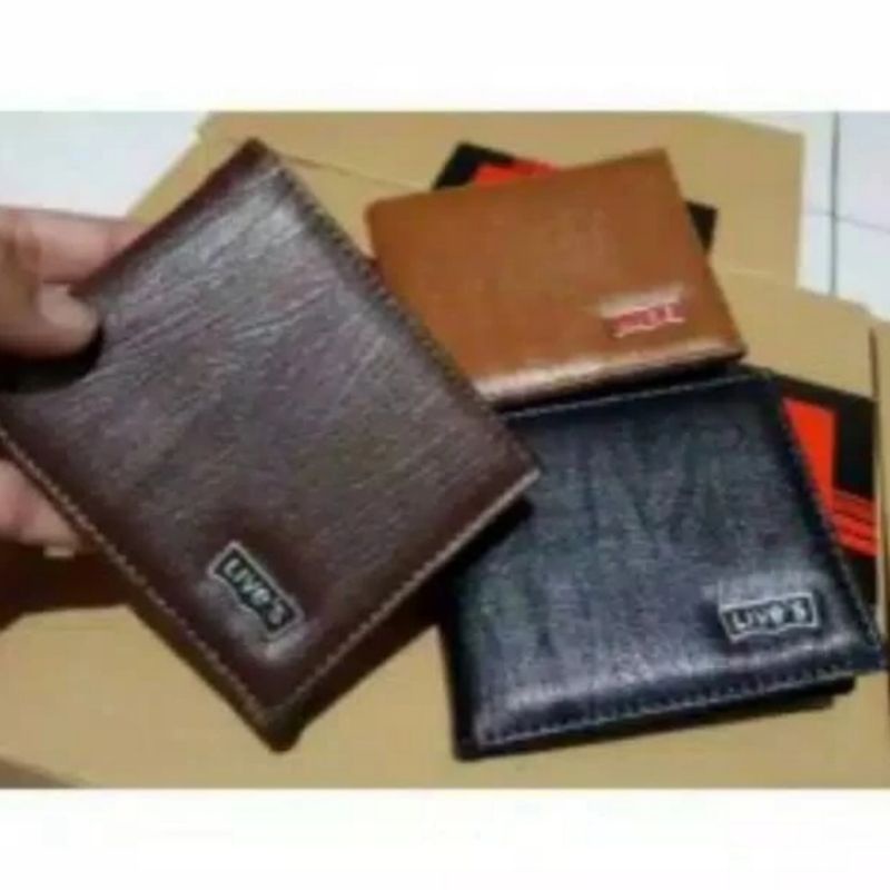 DOMPET PRIA MOTIF SERAT KAYU KULIT PU Sudah termasuk Box