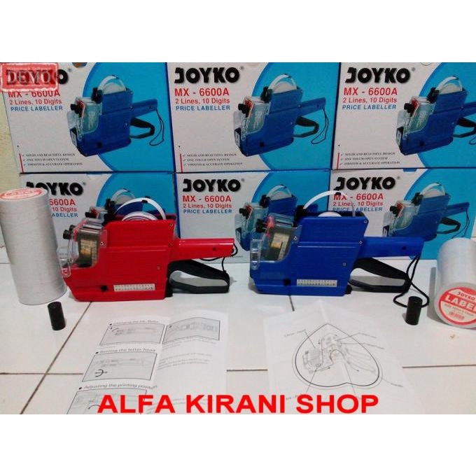 

PAKET lengkap Alat Label Harga 2 baris huruf & angka (Price Labeller)