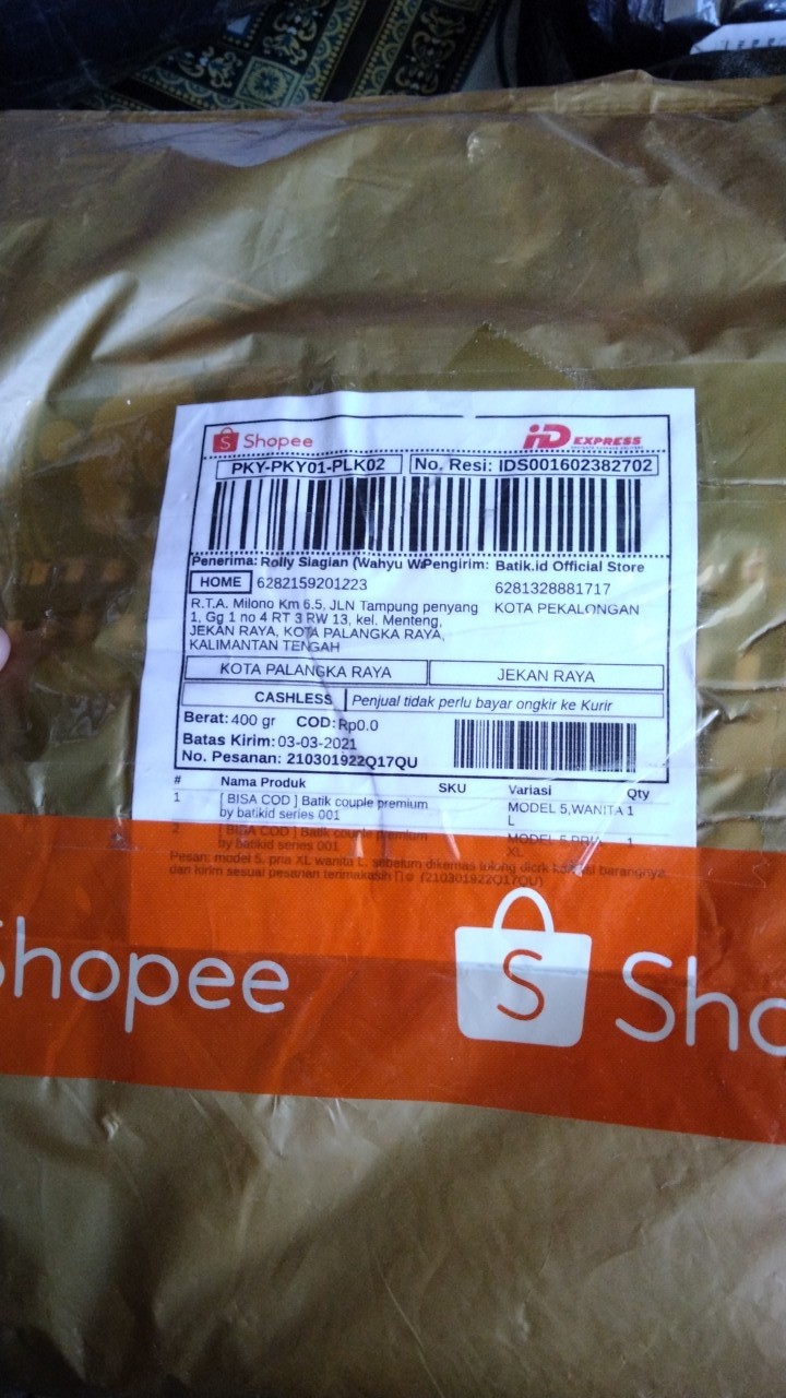 [ Bisa Cod ] Batik Couple Premium By Batikid Series 001