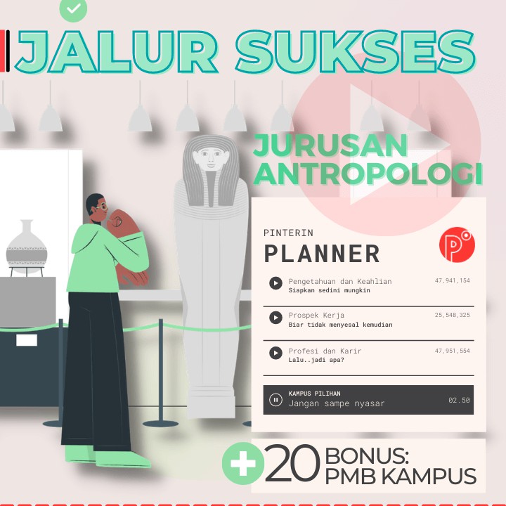 

Daily Planner Kuliah Jurusan Antropologi | Jalur Test SNMPTN-SBMPTN-UTBK Weekly Binder Loose leaf B5