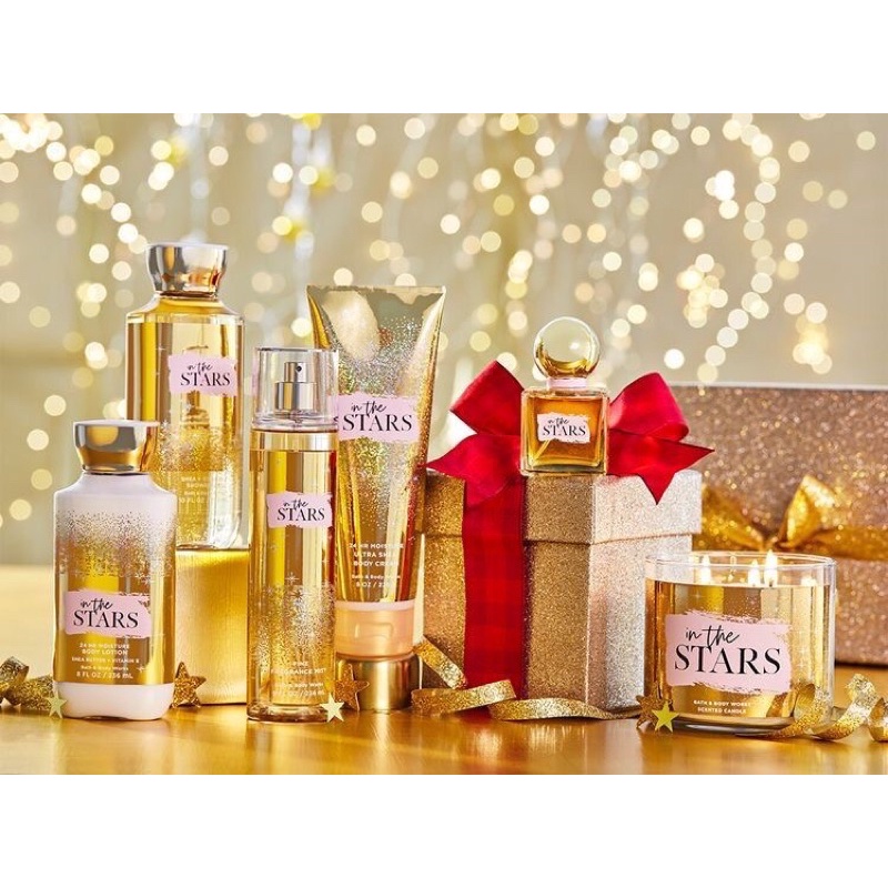 In The Stars Bath and Body Works BBW Shimmer Body Mist EDP Lotion Wash