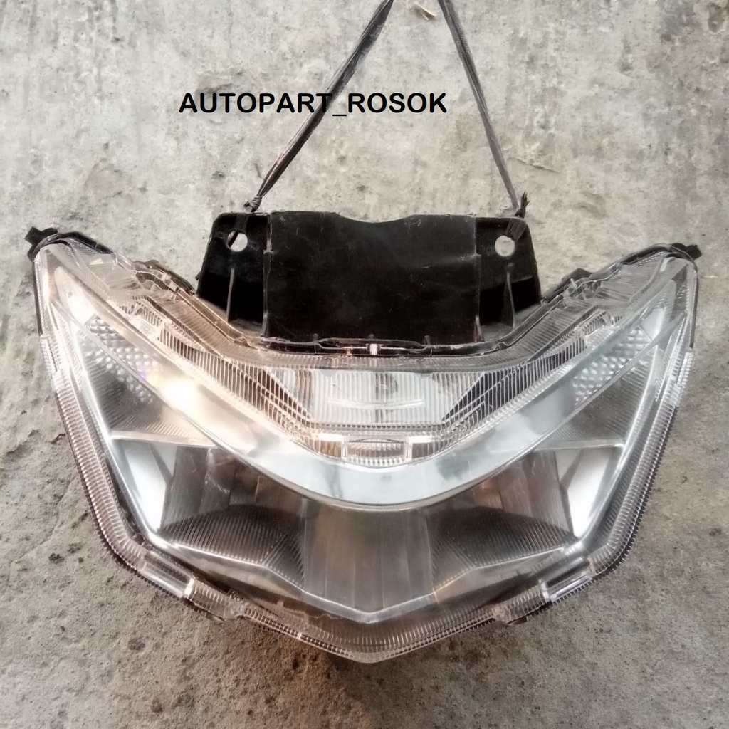 Reflektor lampu depan Honda beat eco led original copotan motor mantul