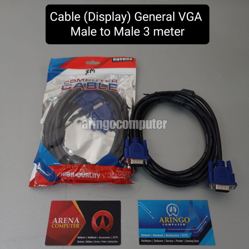 Cable (Display) General VGA Male to Male 3 meter