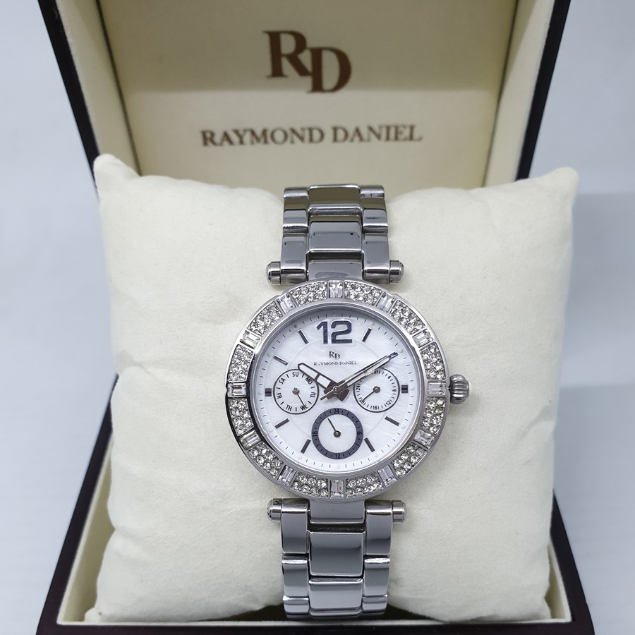 Raymond Daniel RD216 Silver White Jam Tangan Wanita Original