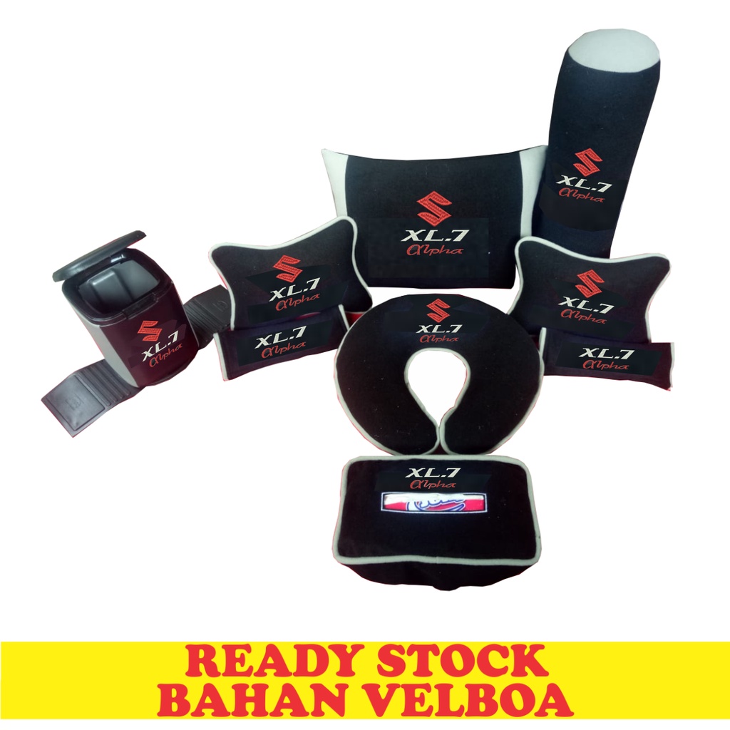 BANTAL MOBIL SET XL7 XL 7 ALPHA SANDARAN JOK MOBIL TEMPAT SAMPAH MOBIL AKSESORIS MOBIL INTERIOR