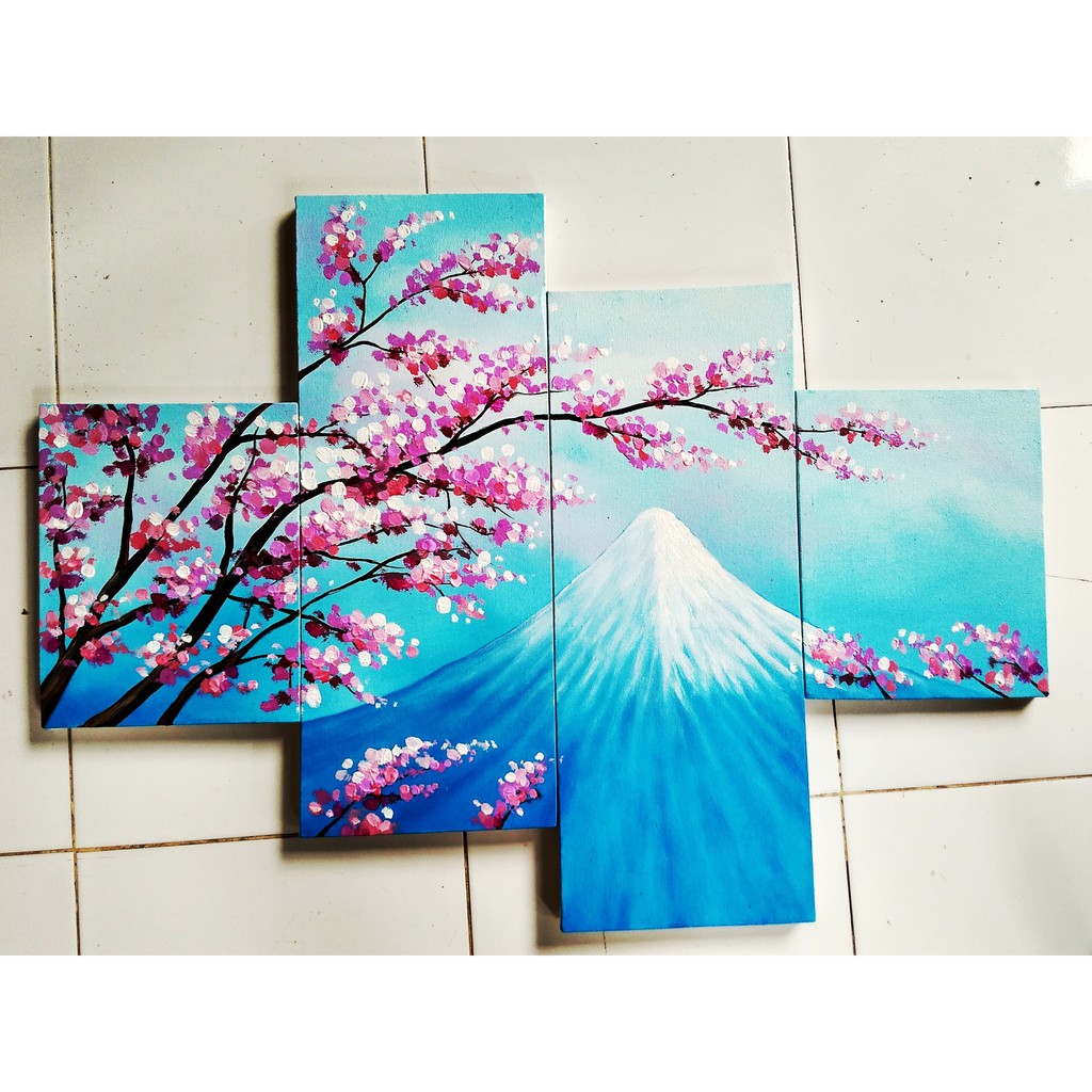 Lukisan Sakura Mini 3 Shopee Indonesia
