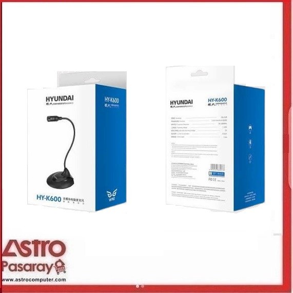 Microphone Mini Zoom Skype Hyundai HY-K600