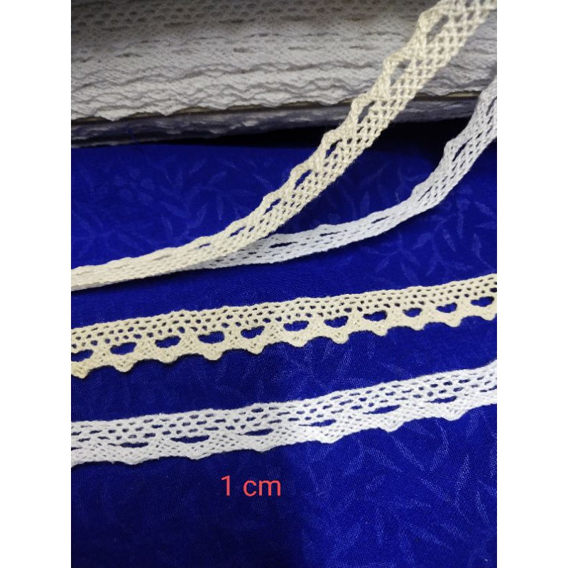 renda rajut renda kait renda kecil putih renda pinggir renda baju renda import