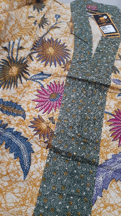 Benang Raja Atasan Batik Wanita Lengan Panjang Ukuran M L Xl