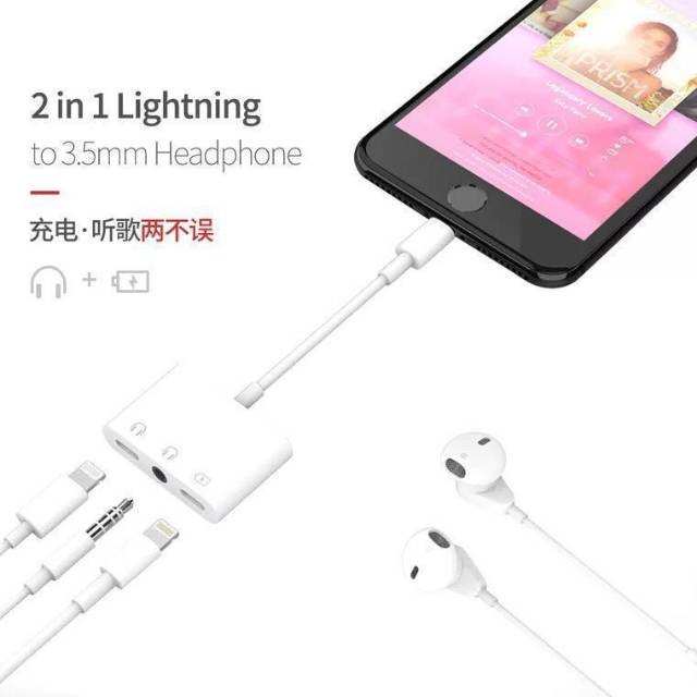 LIGHTNING TO 3.5 AUDIO ADAPTER FOR IPHONE X XS FOR IPHONE 7PLUS FOR IPHONE XS MAX