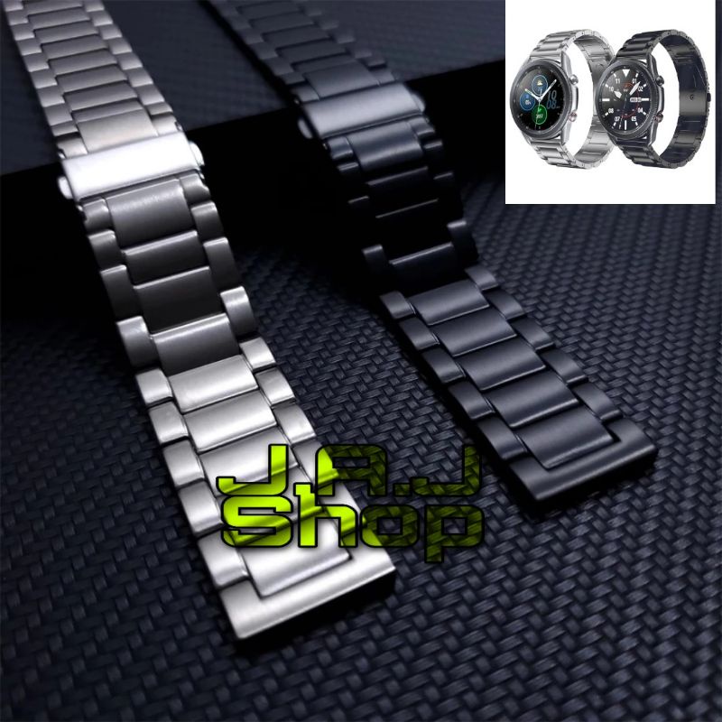 Original STRAP TALI JAM WATCH BAND STAINLESS STEEL SAMSUNG GALAXY WATCH 3 45MM TALI JAM TANGAN
