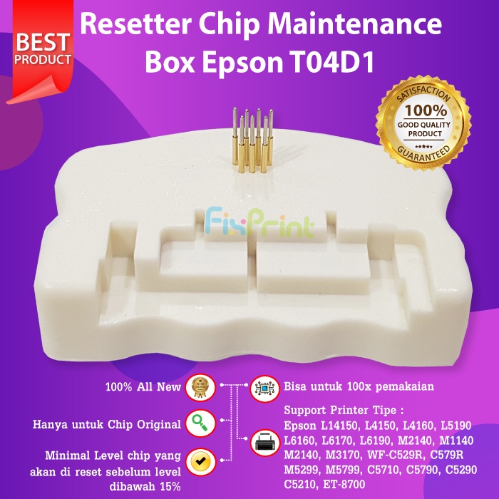 Resetter Chip Original Maintenance Box T04D1 T6714 T6716 Printer WF-C5290 WF-C5790 L6160 L6170 L6190