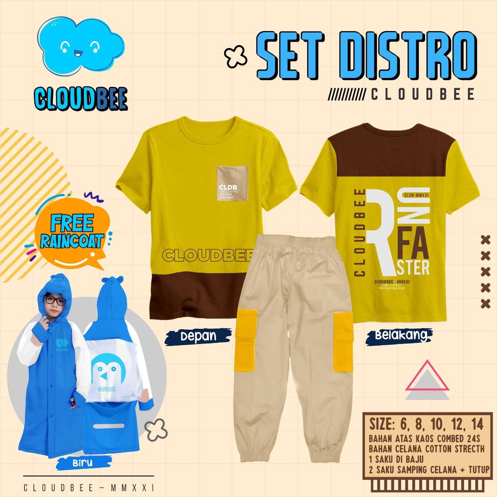 Set Distro Cloudbee Free Raincoat