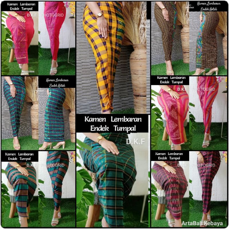 Kamen Lembaran Endek Kotak