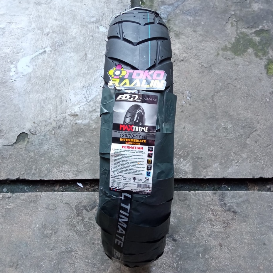 Ban Luar FDR Tubless Tubles Tubeles 120 70 Ring 17 Maxtreme