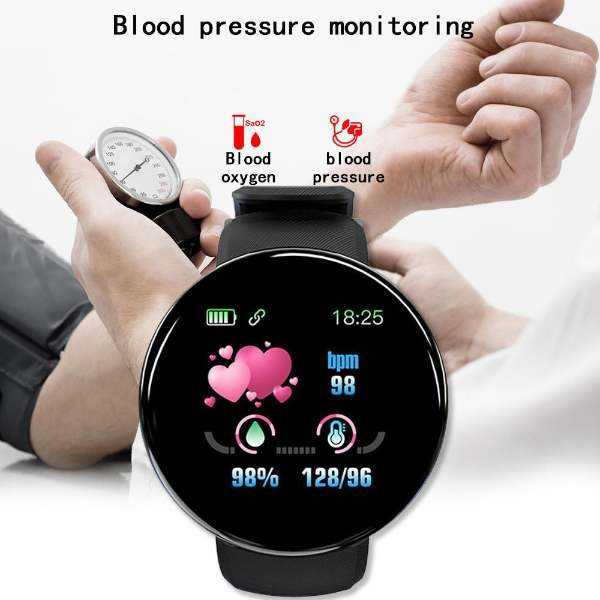 IDN - SKMEI Smartwatch Sport Fitness Tracker Heart Rate Blood Oxygen - D18