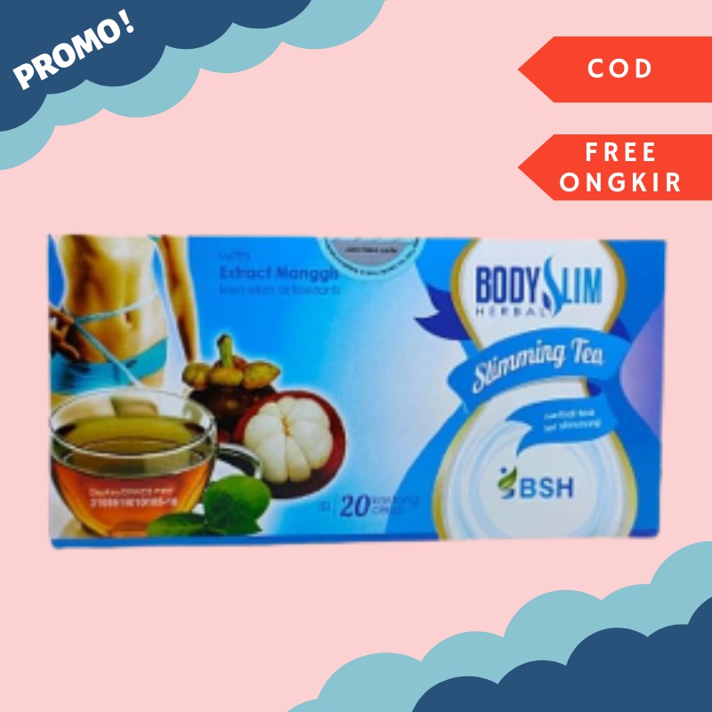 BSH TEH HERBAL AMPUH MENURUNKAN BERAT BADAN MELANGSINGKAN TUBUH SLIMMING TEA BSH ORIGINAL IMPORT