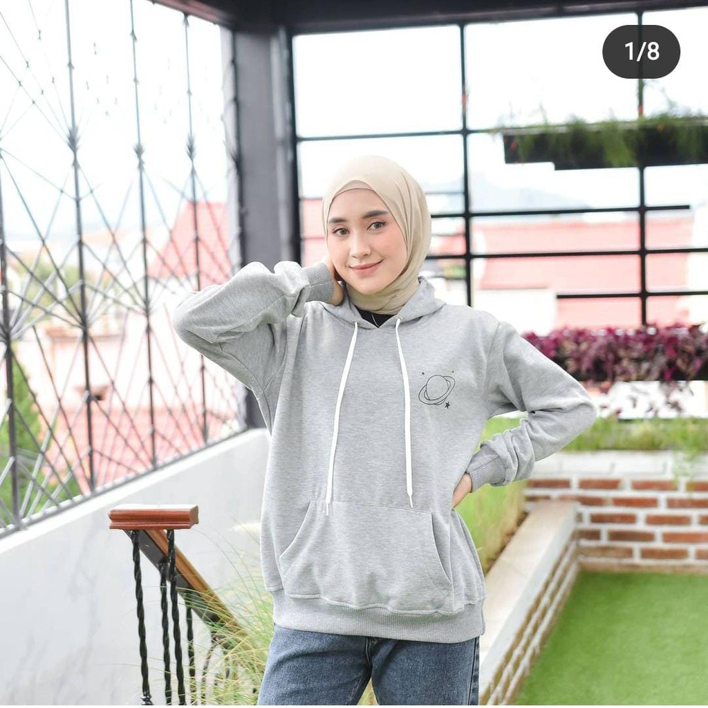 Hoodie Jumper Space Sweater (Pria &amp; Wanita) Planet Uranus