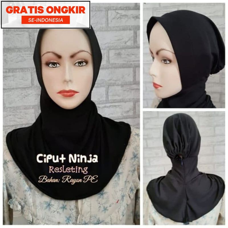 INNER BANDANA KAOS ANTEM NINJA RESLETING Inner hijab Ciput rajut premium Ciput kaos premium Daleman 