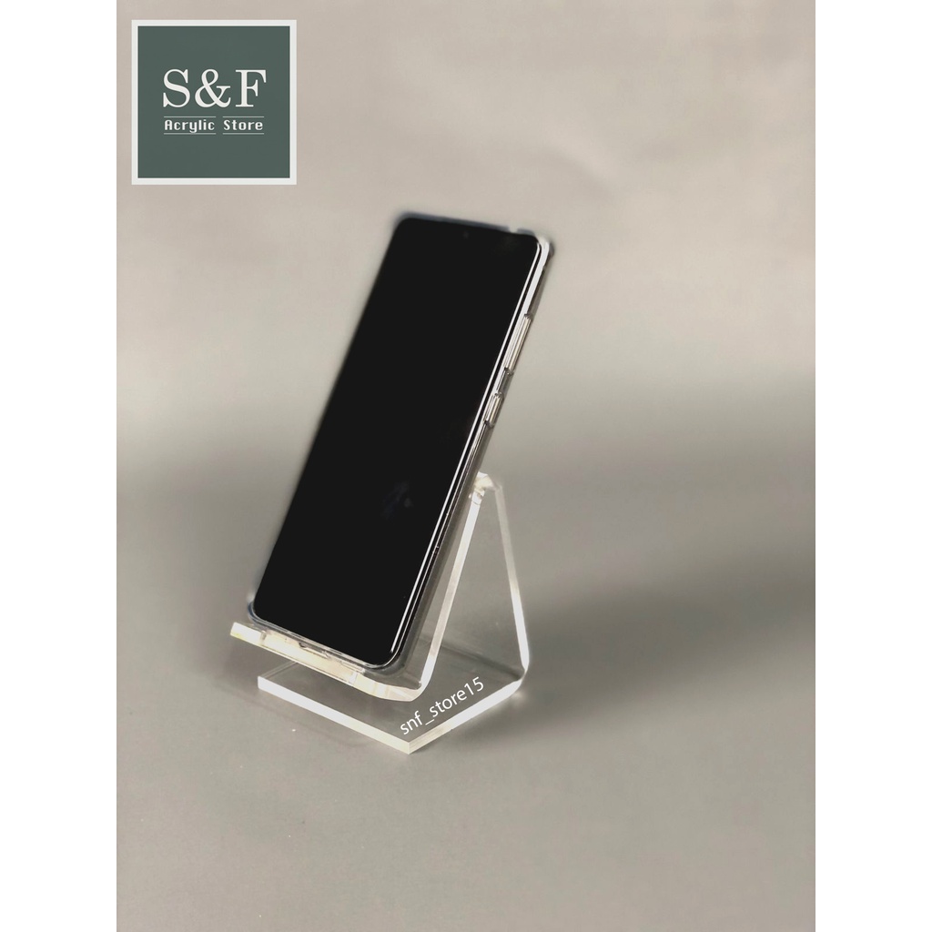 ACRYLIC PHONE HOLDER / HOLDER HP / STAND HP / TATAKAN HP DI MEJA / STAND HP AKRILIK