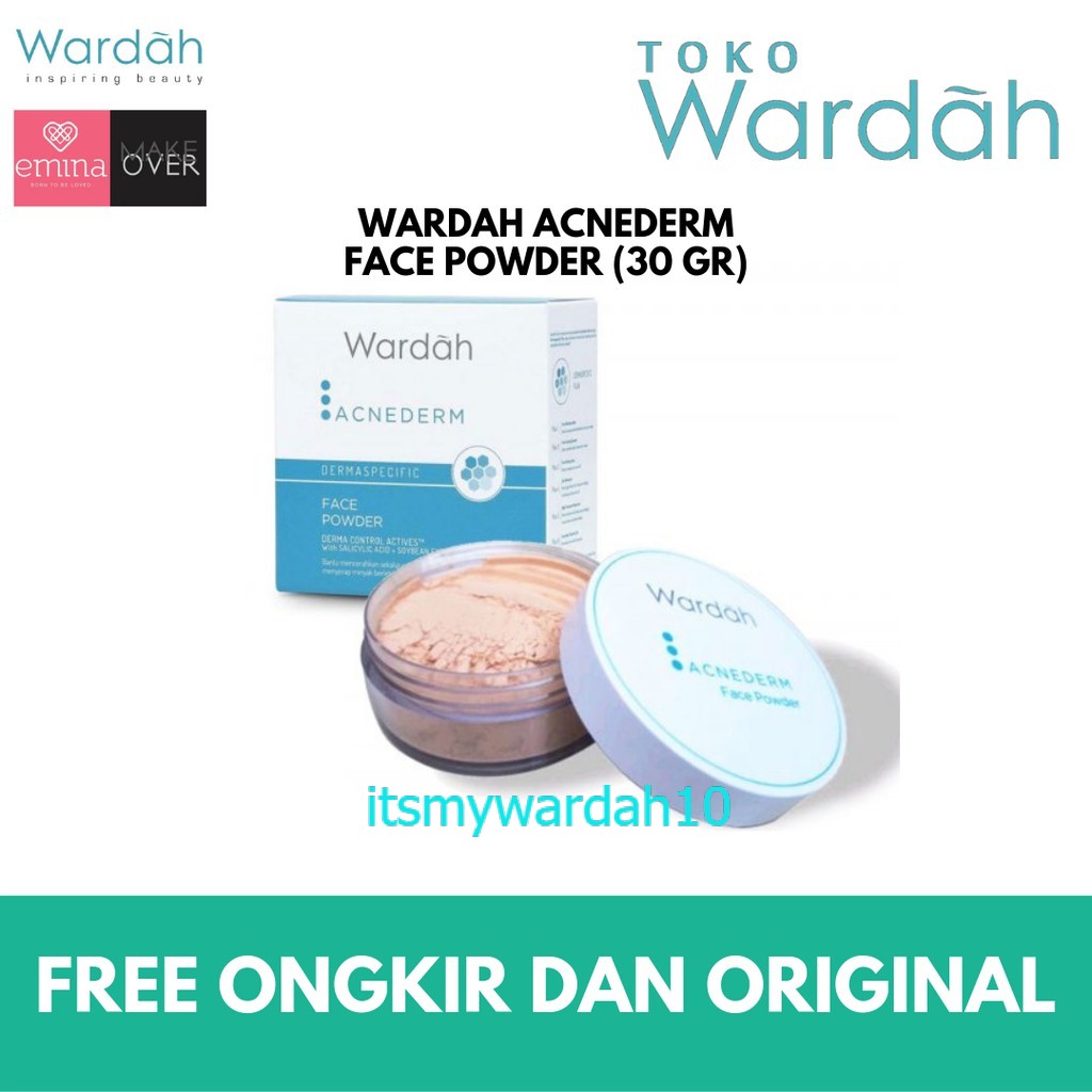 [READY] Wardah AcneDerm Face Powder - Bedak Tabur Berjerawat Original
