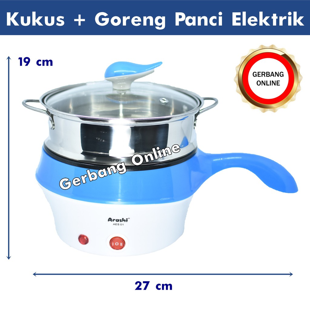 Pemasak Pemanas Pengukus Electric Steamer Arashi  AES 01 AES01