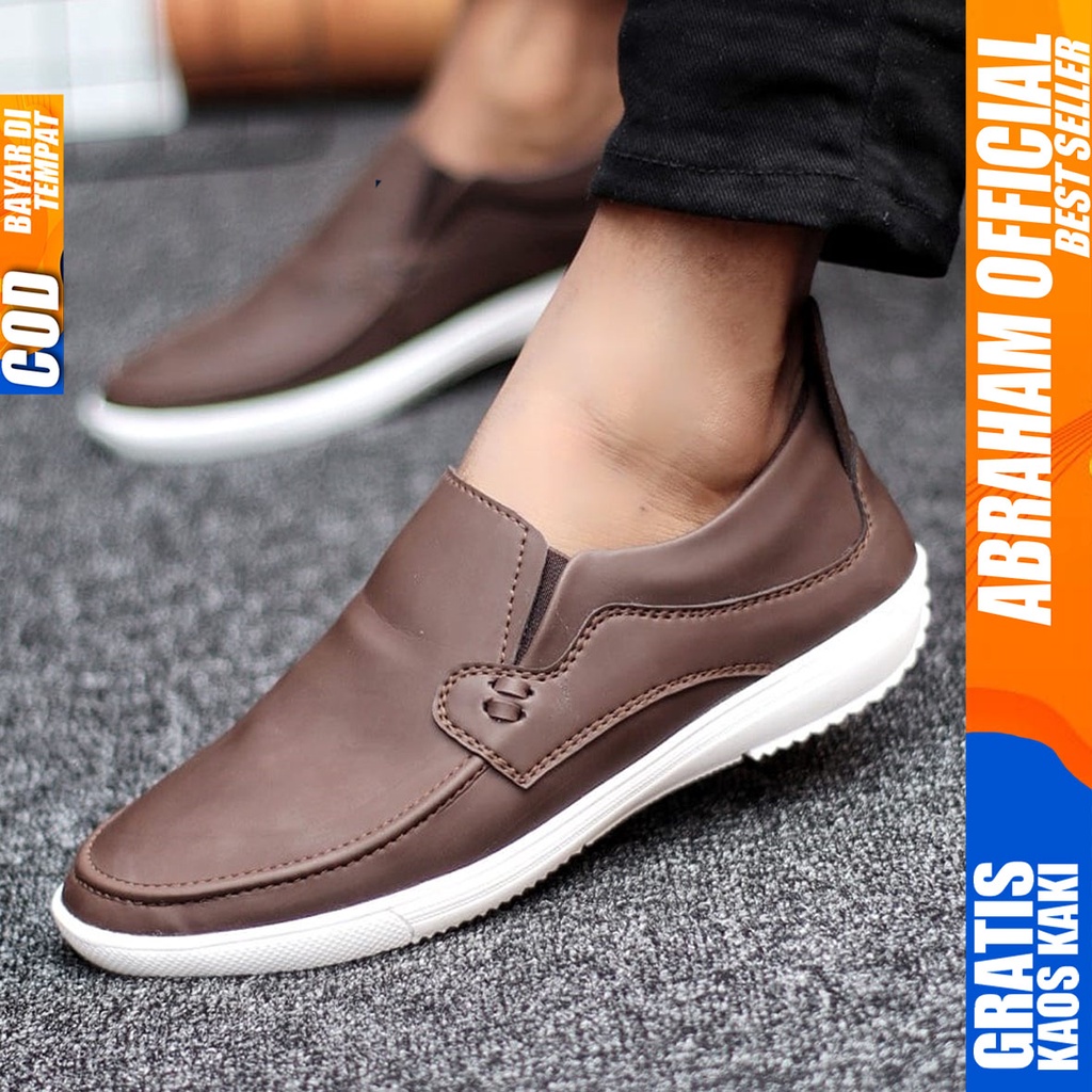 Abraham Drosan - Sepatu Slip On Pria Casual