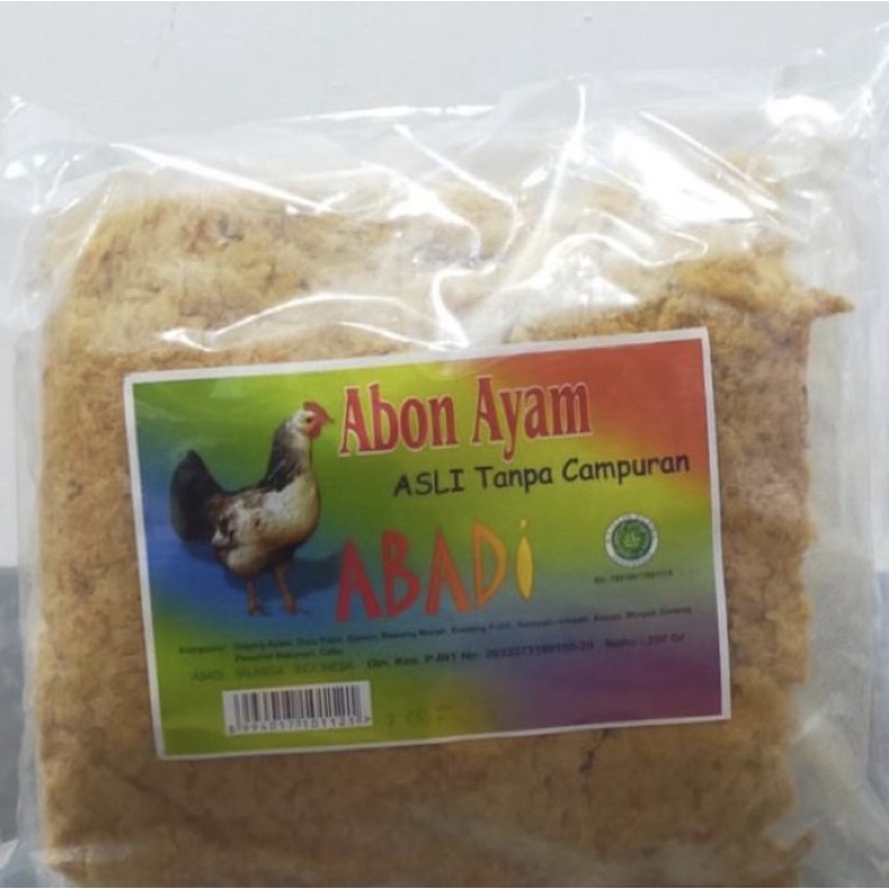 ABON AYAM ABADI PEDAS/MANIS REPACK 100 GR