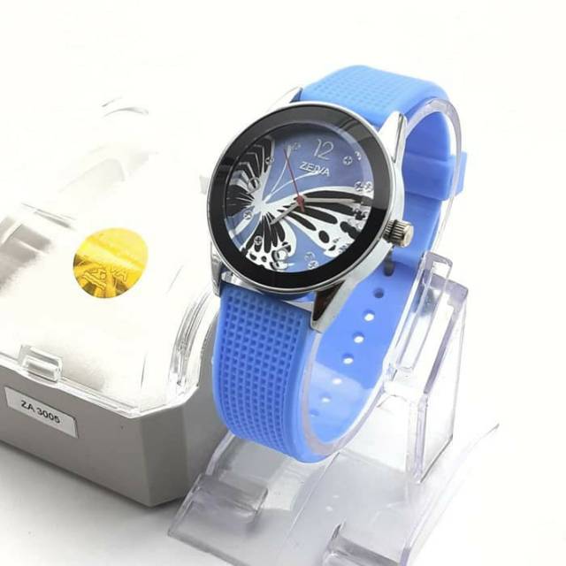 JAM TANGAN CEWEK KEREN  ZEIVA ORIGINAL BUTTER FLY WATER RESIST