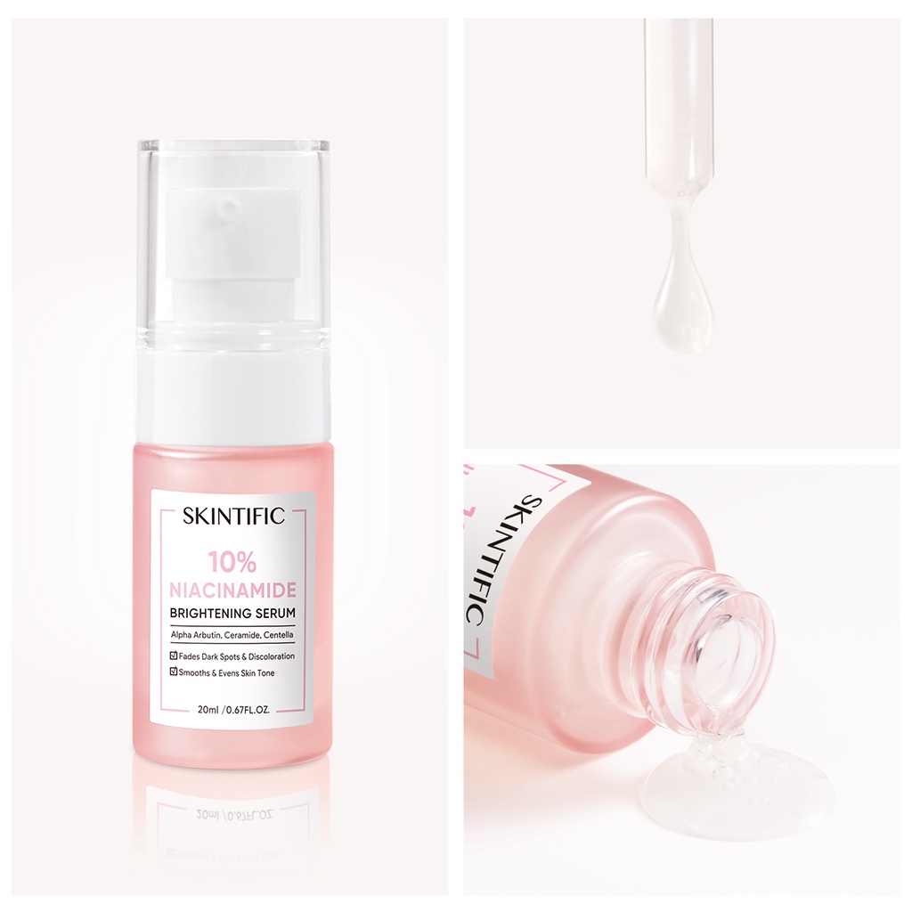 【Skintific Outlet Official】SKINTIFIC Radiant Skin Set / 5% Aha Bha Pha Exfoliating Toner + 10% Niacinamide Brightening Serum Serum Mencerahkan【BPOM】