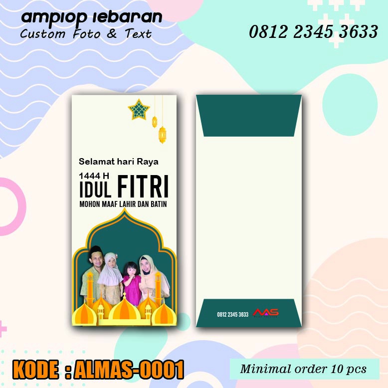

amplop lebaran custom/ bisa edit text / bisa sisip foto