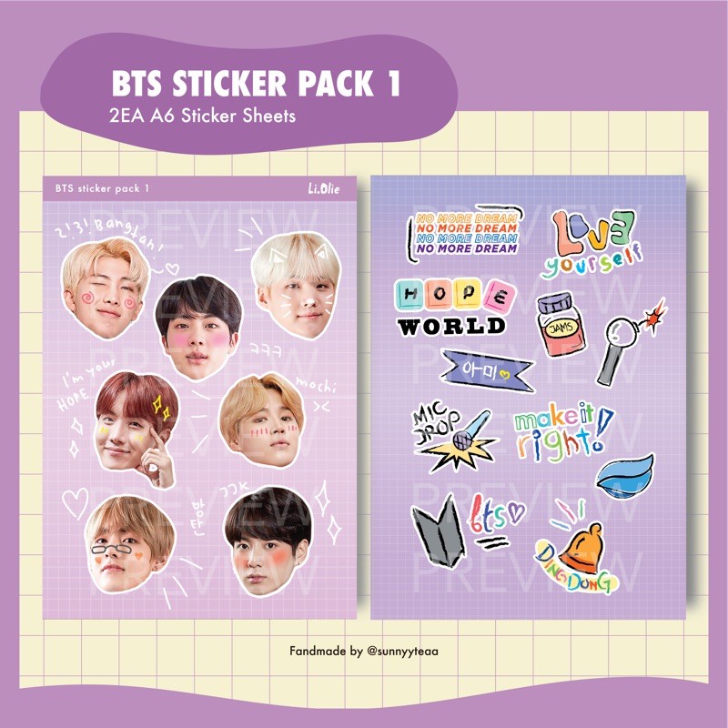 STICKER PACK BTS