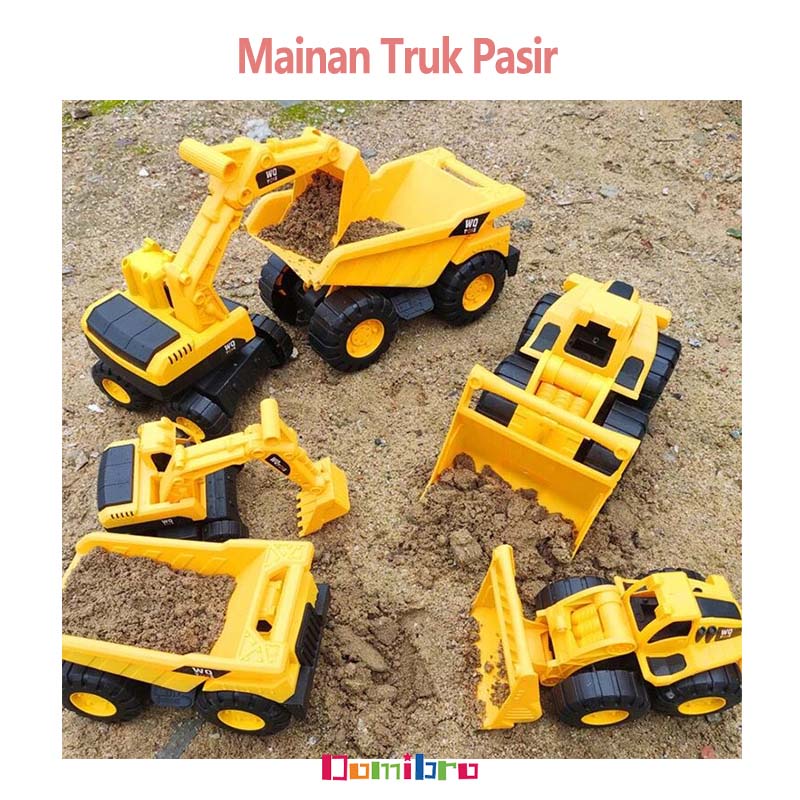 Truk Mainan Bulldozer Sandpit Truk Konstruksi Excavator Anak-anak Hadiah Mainan Anak Laki-Laki-4