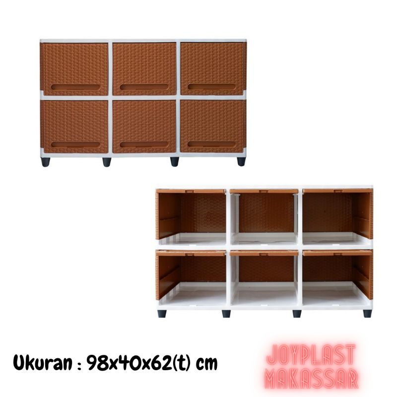 lemari plastik triple flip/lemari plastik rak TV